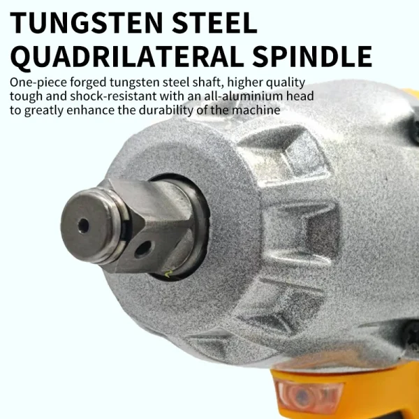 Mamidw Brushless Impact Wrench High Torque Cordless Electric Wrench Detachable Tire Power Tools For Dewalt Original Battery PIN - Image 3