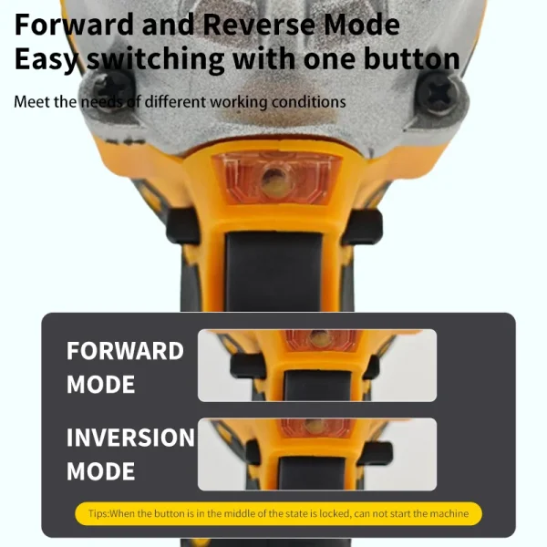 Mamidw Brushless Impact Wrench High Torque Cordless Electric Wrench Detachable Tire Power Tools For Dewalt Original Battery PIN - Image 5