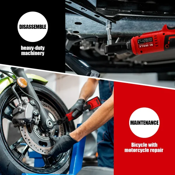 M-WALK Cordless Electric Wrench Ratchet Wrench 3/8 1/2 Nut Disassembly Car Maintenance Power Tool For Milwaukee 18V Battery Pin - Image 4