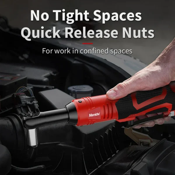 Mamidw 3/8 Inch Expansion Ratchet Wrench 300RPM Cordless Electric Ratchet Wrench With 18V Battery Set Power Tools For Milwaukee - Image 2